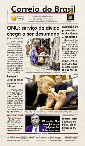 Capa jornal Correio do Brasil 2025-02-25