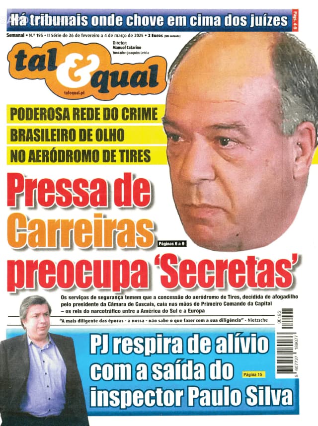 Capa jornal Tal & Qual 2025-02-26