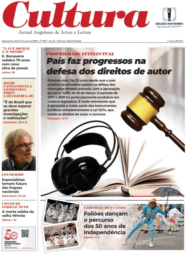 Capa jornal Jornal Cultura 2025-02-26