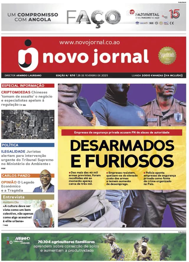 Capa jornal Novo Jornal 2025-02-28