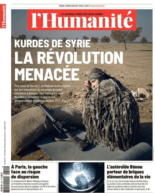 Capa jornal L'Humanité 2025-03-04