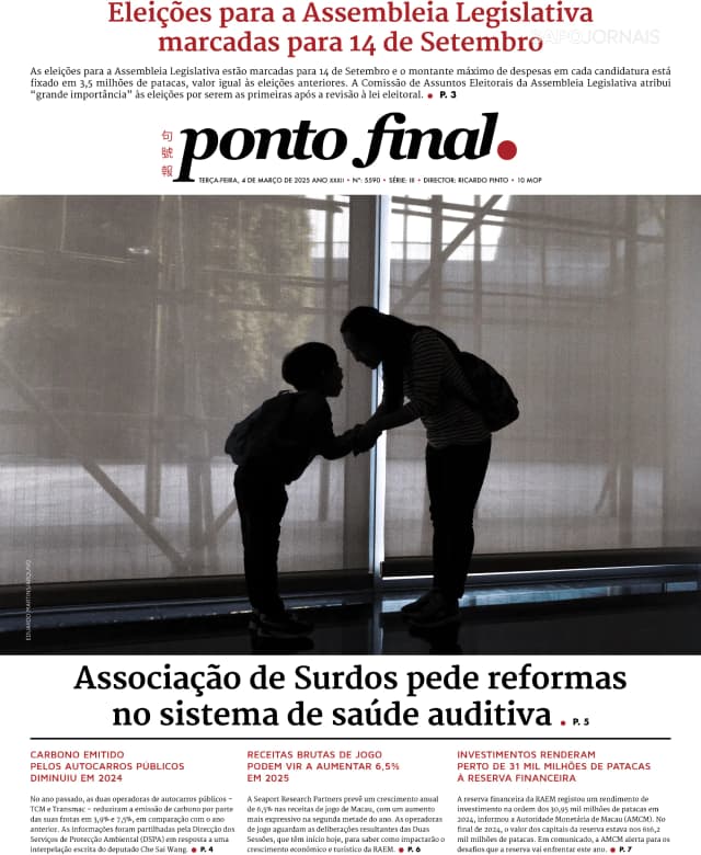 Capa jornal Ponto Final 2025-03-04