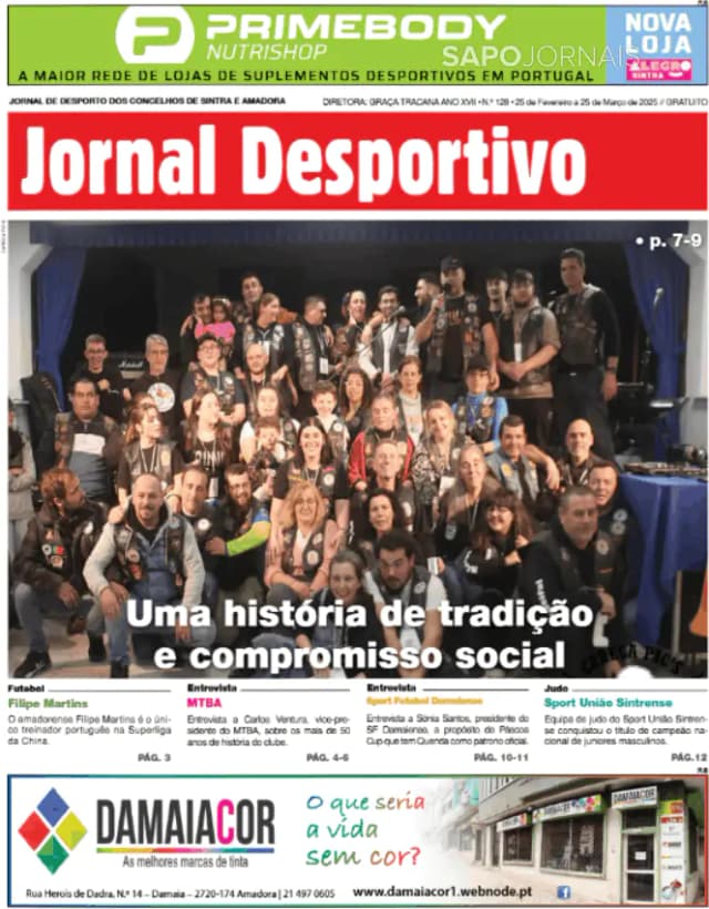 Capa jornal Jornal Desportivo 2025-02-25