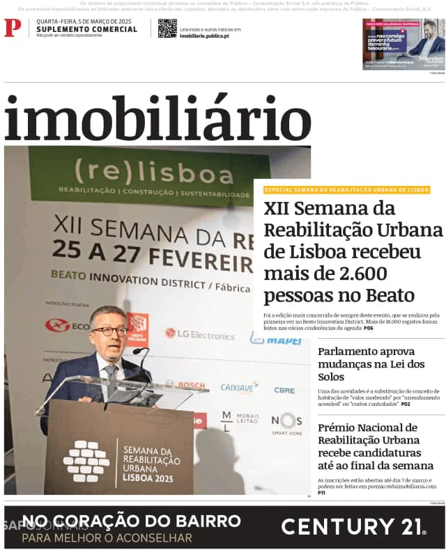 Capa jornal Imobiliário-Público 2025-03-05