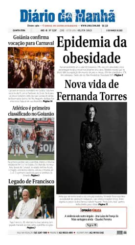 Capa jornal Diário da Manhã 2025-03-05