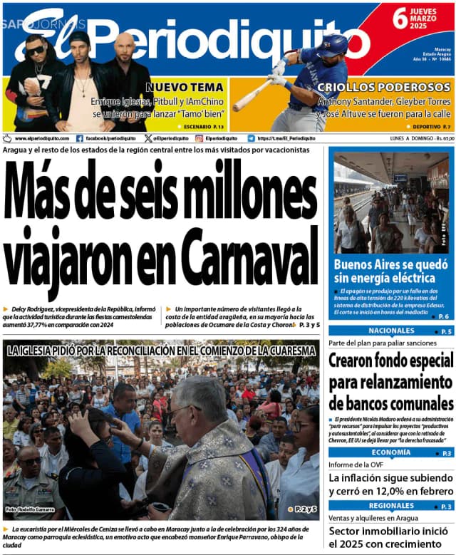 Capa jornal El Periodiquito 2025-03-06