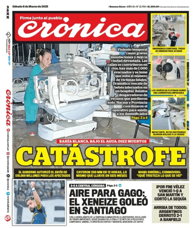 Capa jornal Crónica 2025-03-08