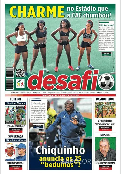 Capa jornal Desafio 2025-03-10