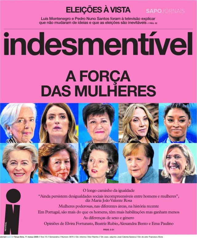 Capa jornal Jornal i 2025-03-11