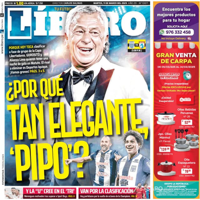 Capa jornal Líbero 2025-03-11