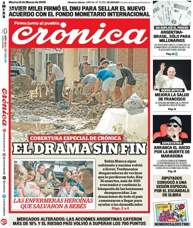 Capa jornal Crónica 2025-03-11