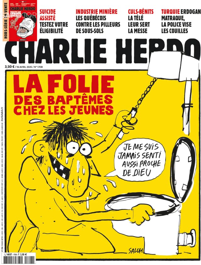 Capa jornal Charlie Hebdo 2025-04-16