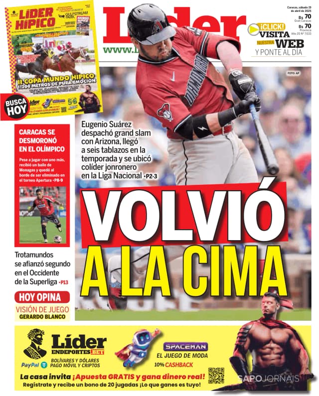 Capa jornal Líder 2025-04-19