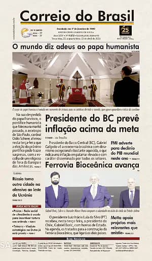 Capa jornal Correio do Brasil 2025-04-23