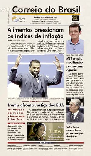Capa jornal Correio do Brasil 2025-04-26