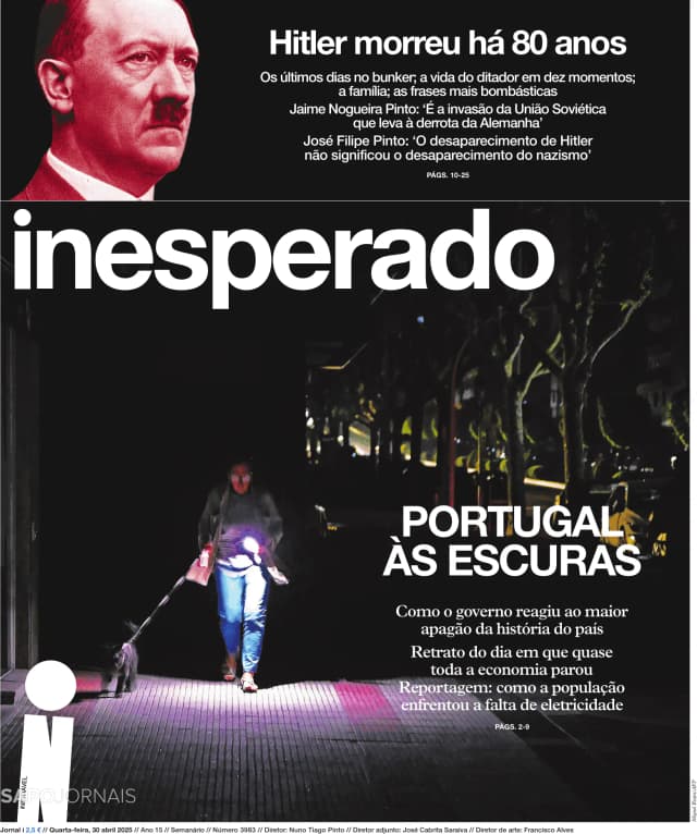 Capa jornal Jornal i 2025-04-30