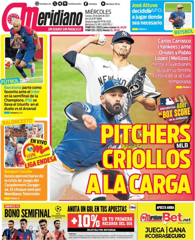 Capa jornal Meridiano 2025-04-30