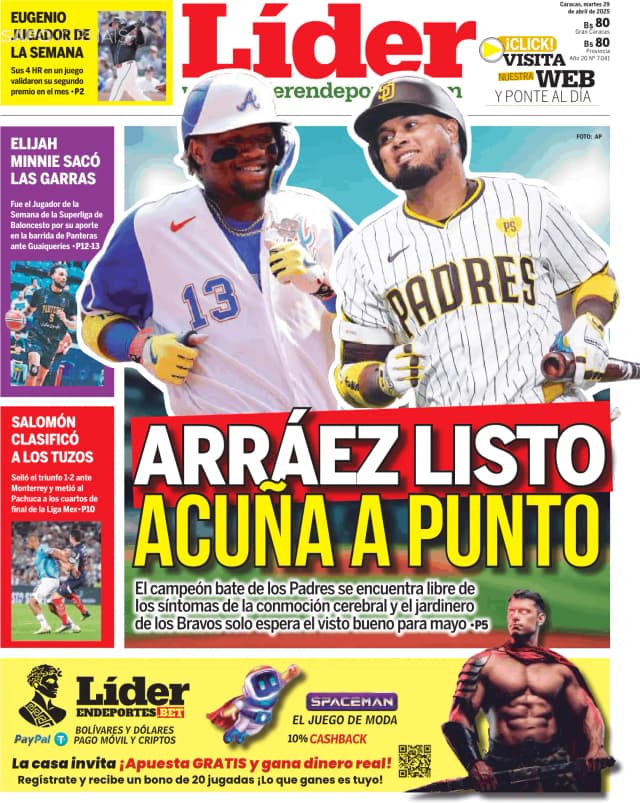 Capa jornal Líder 2025-04-29