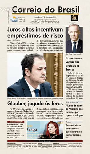 Capa jornal Correio do Brasil 2025-04-29