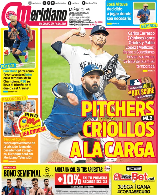 Capa jornal Meridiano 2025-05-01