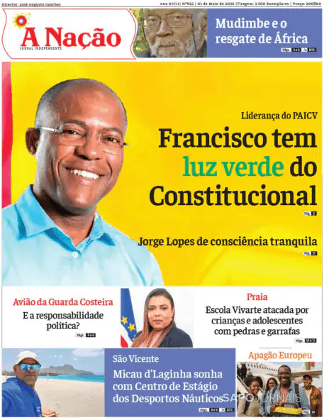 Capa jornal A Nação 2025-05-01