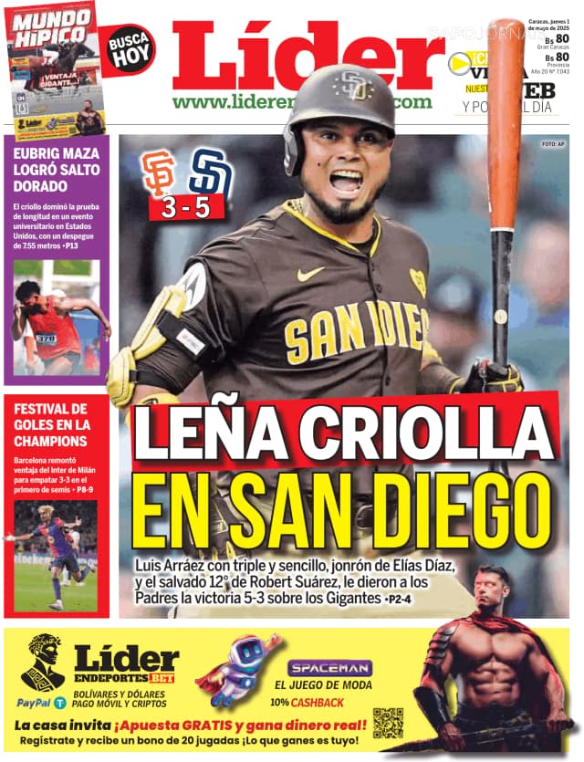 Capa jornal Líder 2025-05-01