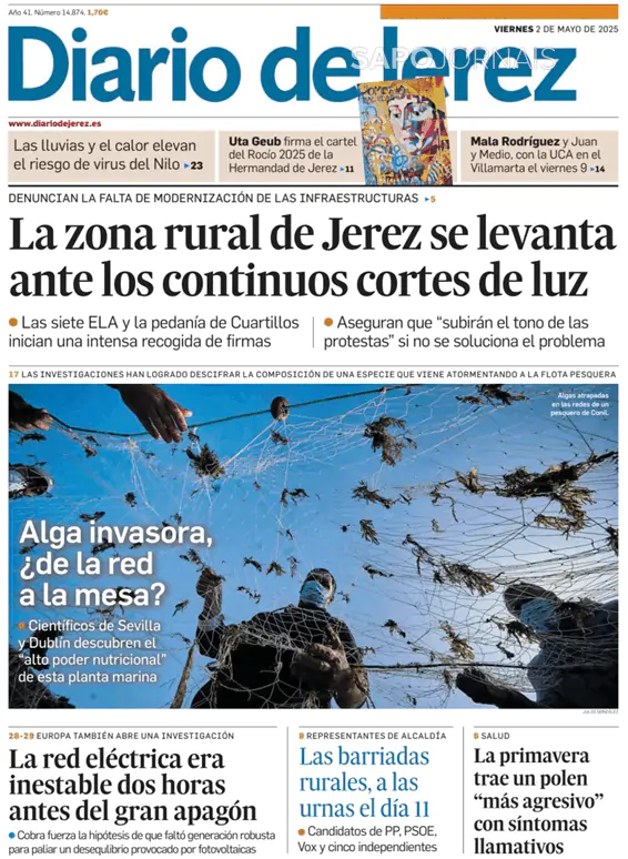 Capa jornal Diario de Jerez 2025-05-02