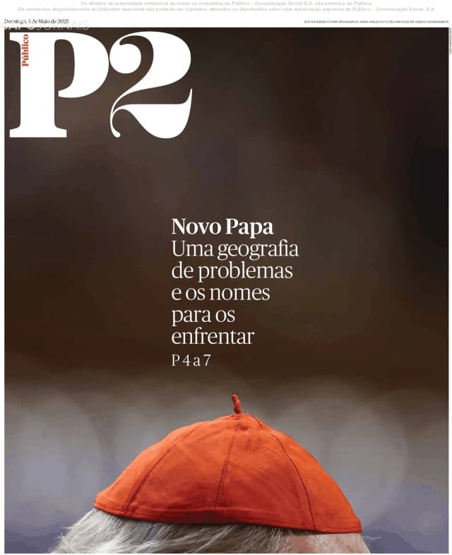 Capa jornal P2-Público 2025-05-04