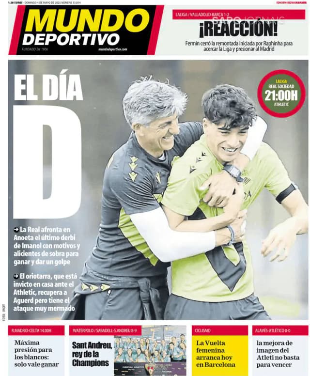 Capa jornal Mundo Deportivo (Gipuzkoa) 2025-05-04