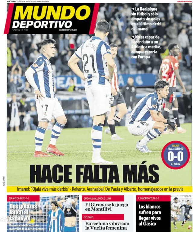 Capa jornal Mundo Deportivo (Gipuzkoa) 2025-05-05