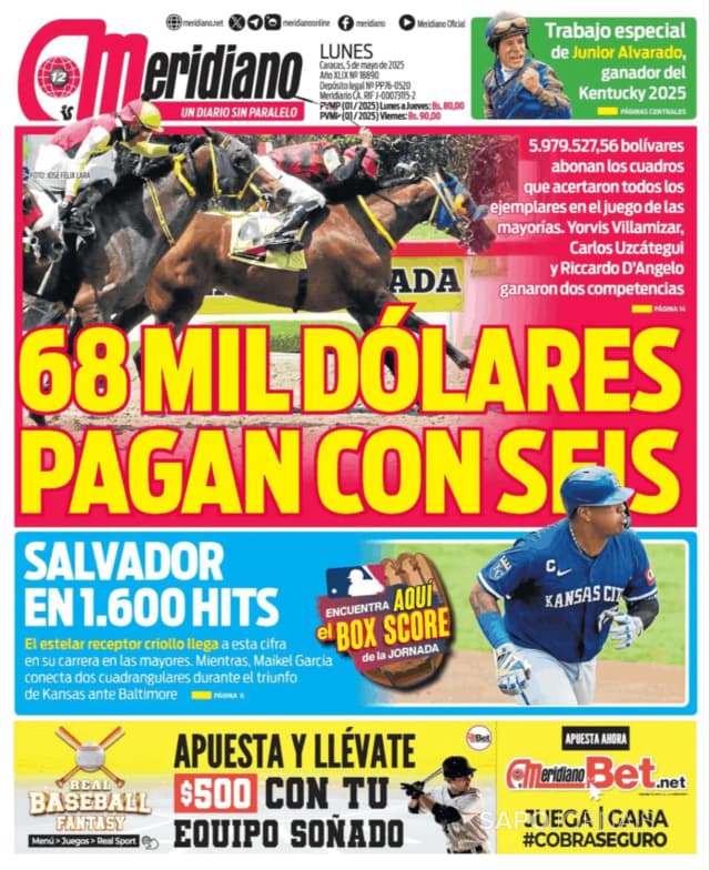 Capa jornal Meridiano 2025-05-05