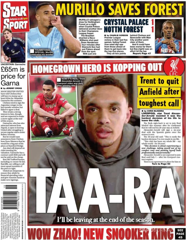 Capa jornal Star Sport 2025-05-06