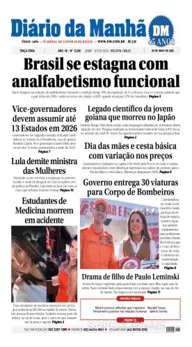 Capa jornal Diário da Manhã 2025-05-06