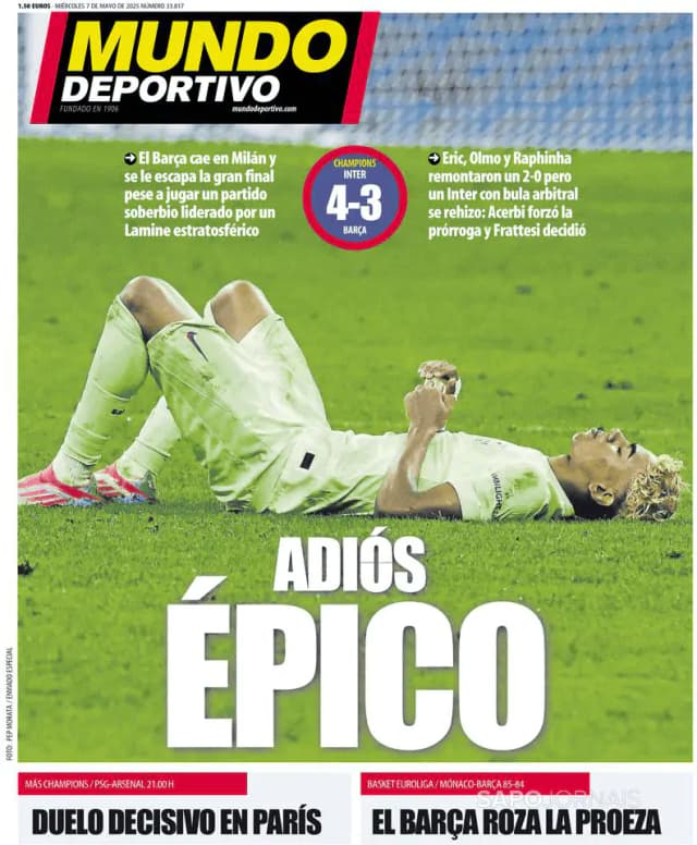 Capa jornal Mundo Deportivo 2025-05-07