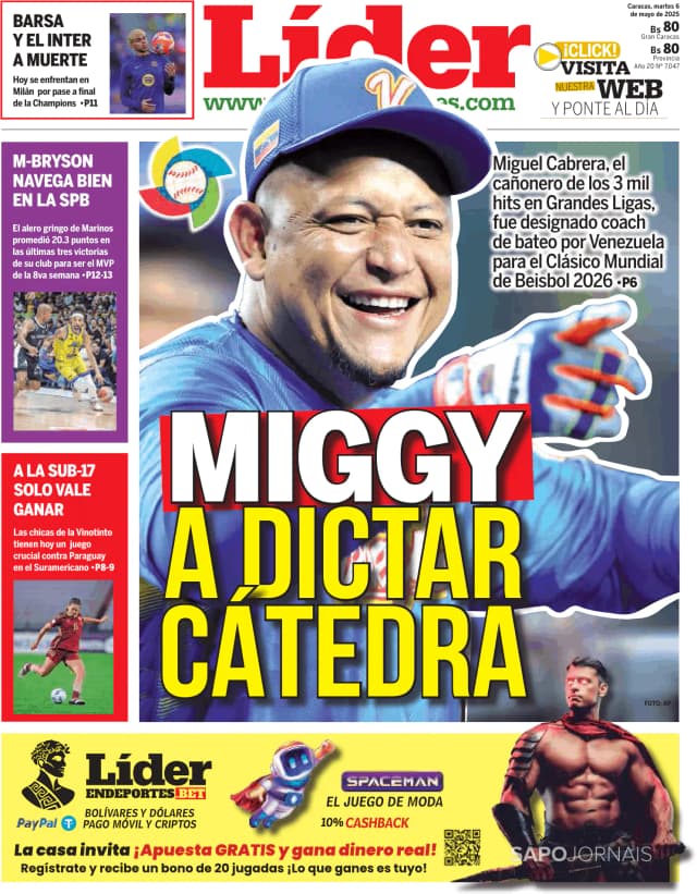 Capa jornal Líder 2025-05-06