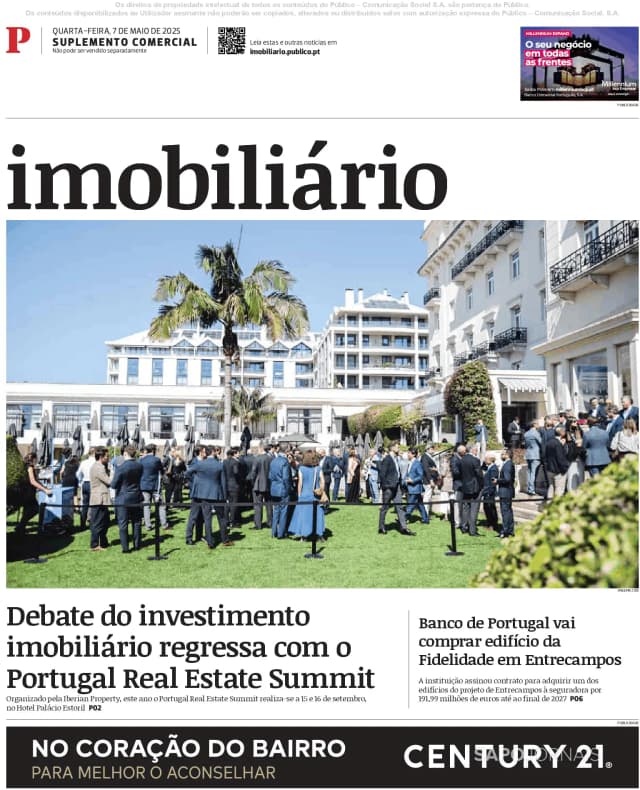 Capa jornal Imobiliário-Público 2025-05-07