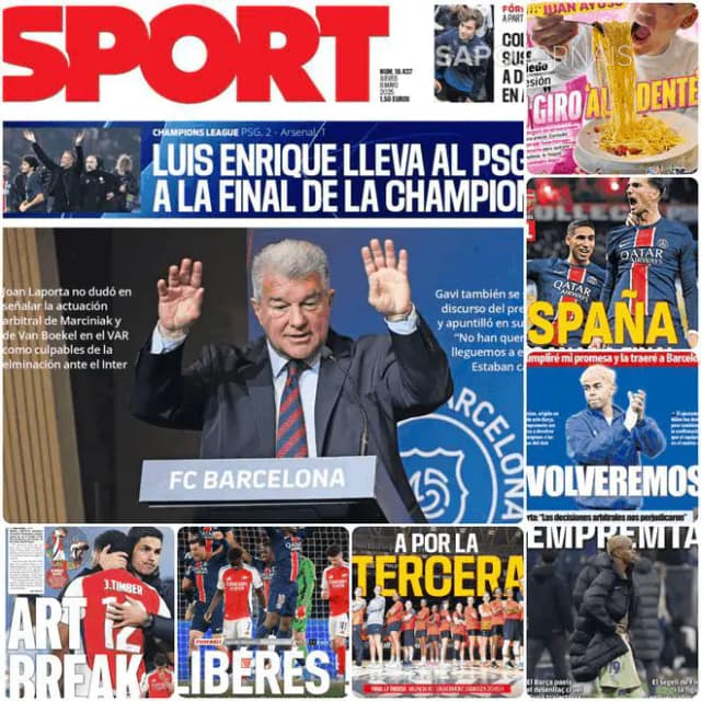 Capa jornal Sport 2025-05-08