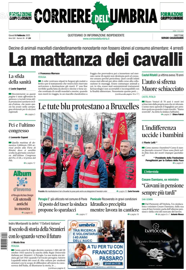 Capa jornal Corriere dello Sport 2025-05-08