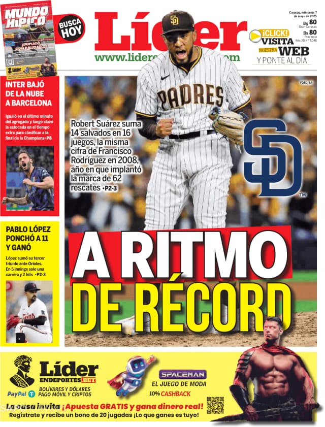 Capa jornal Líder 2025-05-07