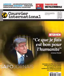 Capa jornal Courrier International 2025-05-08
