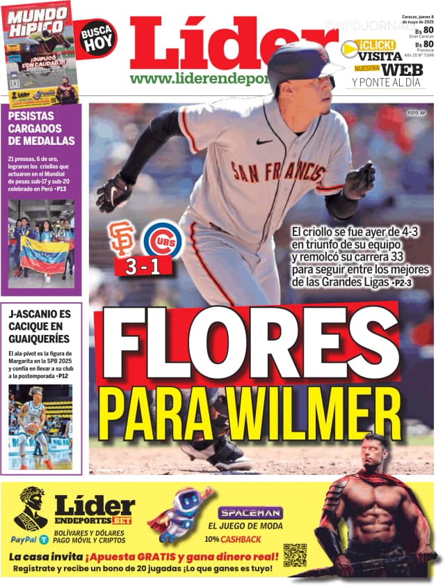 Capa jornal Líder 2025-05-08