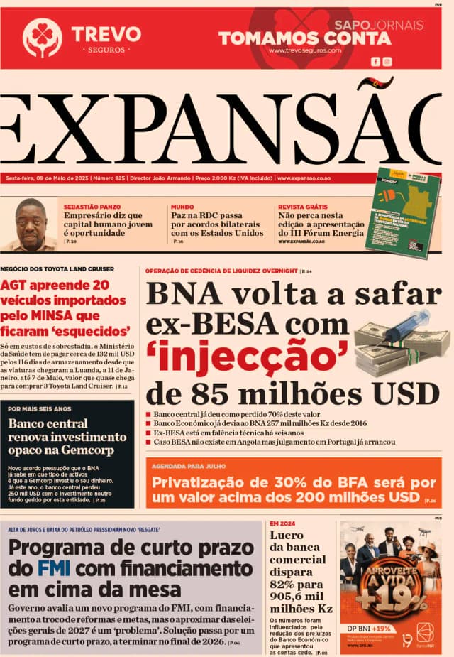 Capa jornal Expansão 2025-05-09