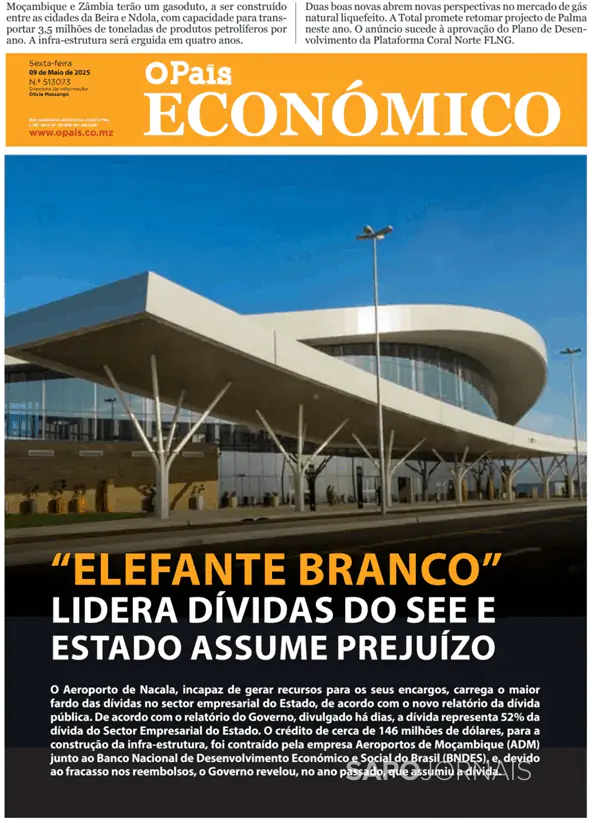 Capa jornal O País - Económico 2025-05-09
