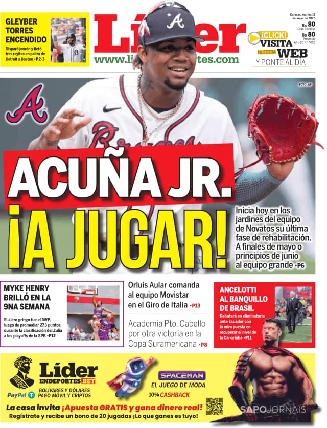 Capa jornal Líder 2025-05-13