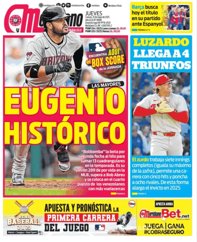 Capa jornal Meridiano 2025-05-15