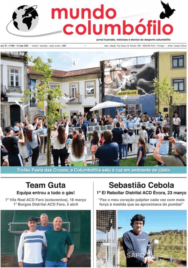 Capa jornal Mundo Columbófilo 2025-05-14
