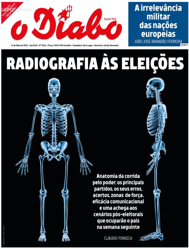 Capa jornal O Diabo 2025-05-16