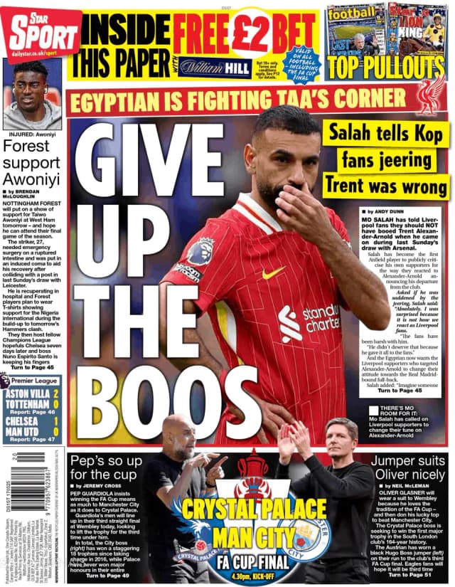 Capa jornal Star Sport 2025-05-17