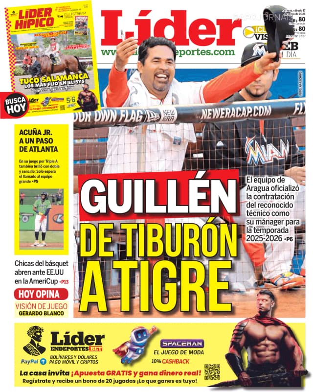 Capa jornal Líder 2025-05-19