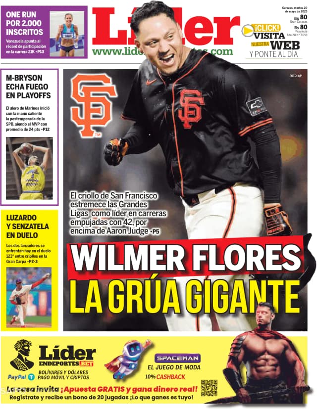 Capa jornal Líder 2025-05-20